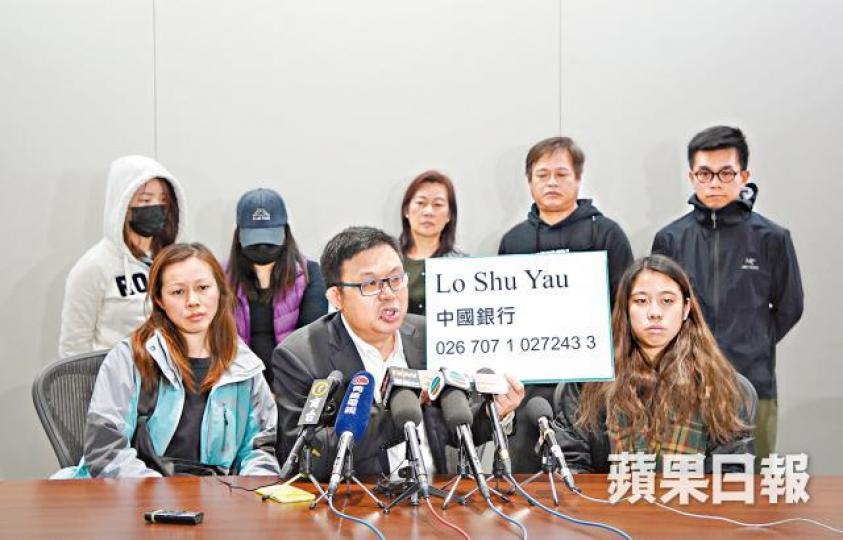 涂謹申昨與家屬開會,宣佈提覆檢或上訴。陳海威攝 涂謹申昨與家屬開會,宣佈提覆檢或上訴。陳海威攝