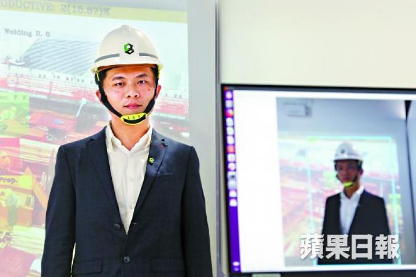 AI可偵測工友有否正確使用安全帽。 AI可偵測工友有否正確使用安全帽。