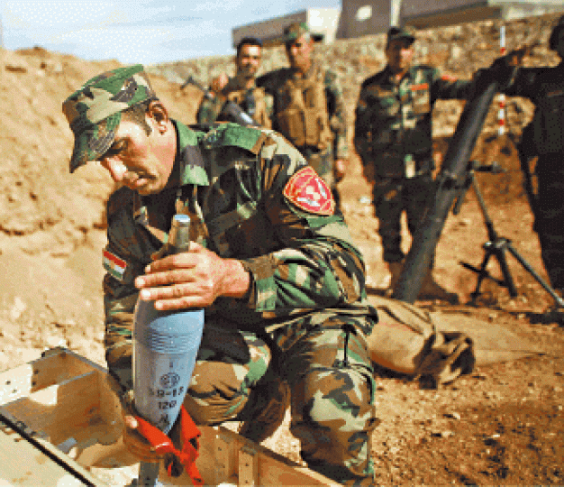 庫族民兵成土耳其眼中釘。 庫族民兵成土耳其眼中釘。