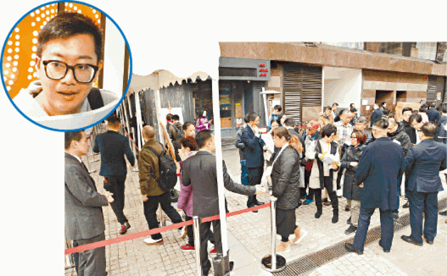 凱滙昨累沽近九成單位,買家包括聯合醫院醫生吳先生(圓圖)。 凱滙昨累沽近九成單位,買家包括聯合醫院醫生吳先生(圓圖)。