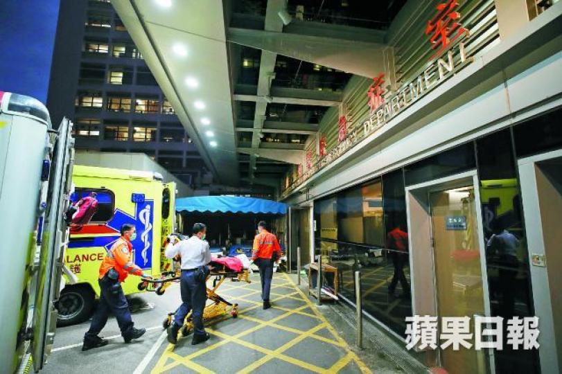 寒冷天氣下,公立醫院急症室求診人次持續增加。謝榮耀攝 寒冷天氣下,公立醫院急症室求診人次持續增加。謝榮耀攝