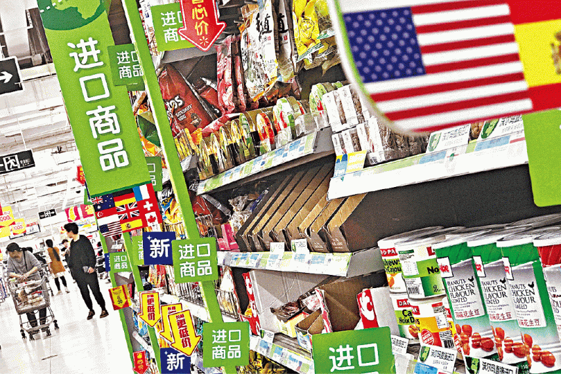 美要求華增加進口美國貨。 美要求華增加進口美國貨。