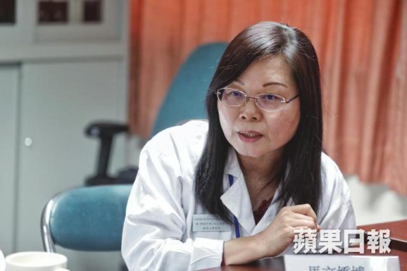 廣華醫院臨床心理科主管馬文嬌表示,團隊正研究測試腦部控制視覺、記憶區域位置的方法。許頌明攝 廣華醫院臨床心理科主管馬文嬌表示,團隊正研究測試腦部控制視覺、記憶區域位置的方法。許頌明攝