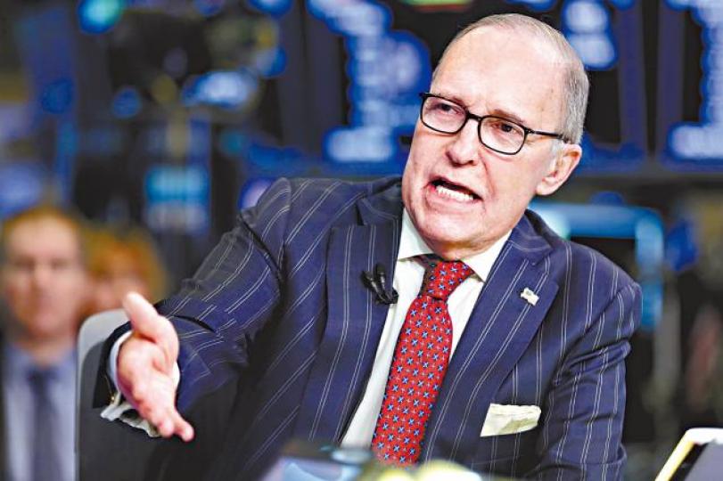 白宮首席經濟顧問庫德洛轟中國無視法律。 資料圖片 白宮首席經濟顧問庫德洛轟中國無視法律。 資料圖片