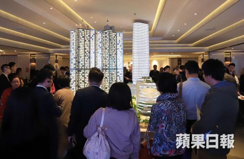 凱滙熱銷,說明樓價很難再大跌。 資料圖片 凱滙熱銷,說明樓價很難再大跌。 資料圖片