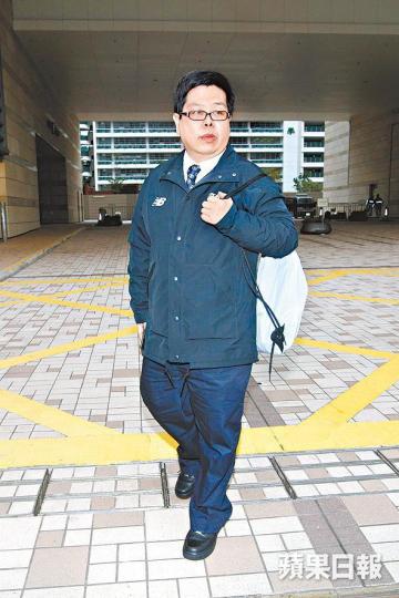 林子健涉報假案被控,昨到庭應訊。李潤芳攝 林子健涉報假案被控,昨到庭應訊。李潤芳攝