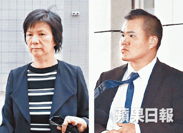 死者遺孀(左圖)早前入稟高院向警方索償;右圖為涉案警員林偉榮。 死者遺孀(左圖)早前入稟高院向警方索償;右圖為涉案警員林偉榮。