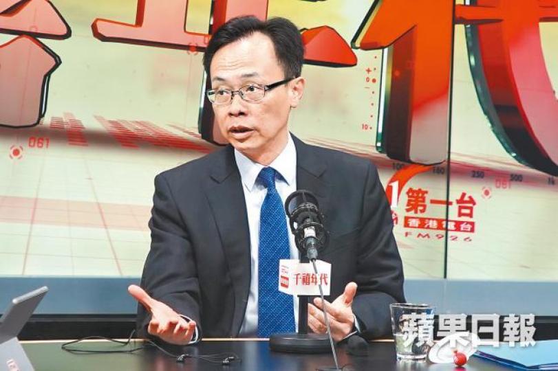 聶德權昨出席電台節目時指,《國歌條例》不容以爵士樂形式奏唱國歌。 聶德權昨出席電台節目時指,《國歌條例》不容以爵士樂形式奏唱國歌。