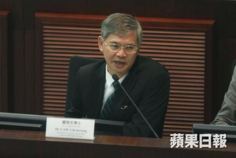 勞工及福利局局長羅致光 資料圖片 勞工及福利局局長羅致光 資料圖片