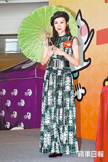 李佳芯昨日在活動上開金口,表示已盡力唱。 李佳芯昨日在活動上開金口,表示已盡力唱。