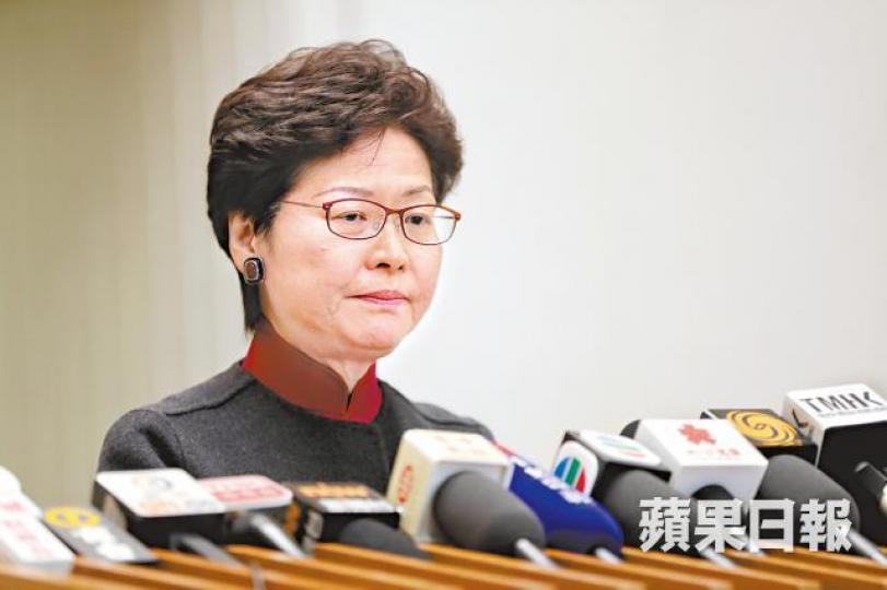 林鄭稱言論若令議員感到不滿,只能「記住啦吓」。王心義攝林鄭上周在立法會答問大會有關長者綜援的言論,惹來議員強烈反響。 林鄭稱言論若令議員感到不滿,只能「記住啦吓」。王心義攝林鄭上周在立法會答問大會有關長者綜援的言論,惹來議員強烈反響。