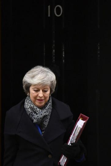 英國下議院大比數否決脫歐協議,文翠珊成為英國百年來在議會受到最大挫敗的首相。路透社 英國下議院大比數否決脫歐協議,文翠珊成為英國百年來在議會受到最大挫敗的首相。路透社