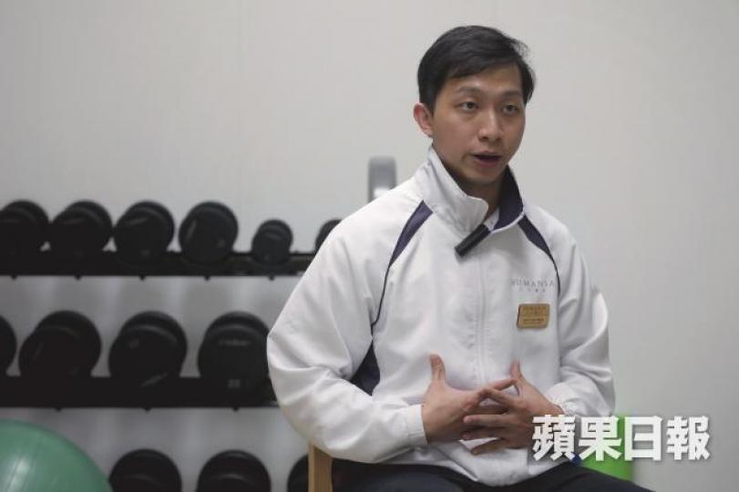 體適能教練陳馮錠表示,減走肚腩要從整體燒脂做起。何頴賢攝 體適能教練陳馮錠表示,減走肚腩要從整體燒脂做起。何頴賢攝