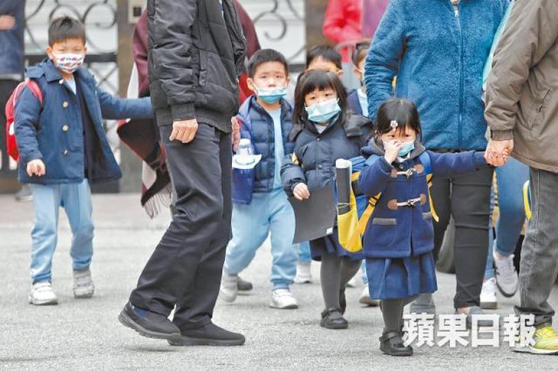 衞生防護中心昨指本港幼稚園的流感爆發已達超高水平。許頌明攝 衞生防護中心昨指本港幼稚園的流感爆發已達超高水平。許頌明攝
