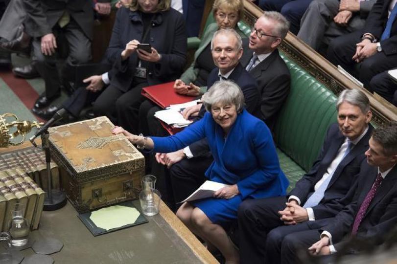 英國首相文翠珊周一需向國會提出另一個脫歐方案。資料圖片 英國首相文翠珊周一需向國會提出另一個脫歐方案。資料圖片