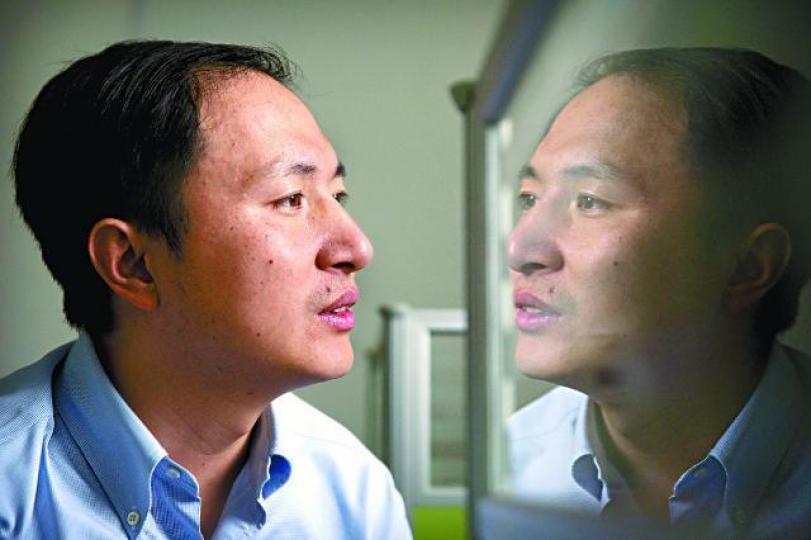 「基因狂人」賀建奎「製作」出兩名基因編輯嬰兒,遭全球炮轟。資料圖片 「基因狂人」賀建奎「製作」出兩名基因編輯嬰兒,遭全球炮轟。資料圖片