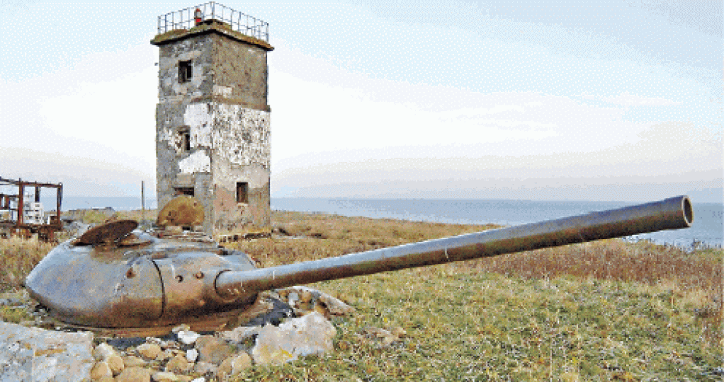 北方四島之一的國後島,曾是日蘇軍隊爭奪之地。資料圖片 北方四島之一的國後島,曾是日蘇軍隊爭奪之地。資料圖片