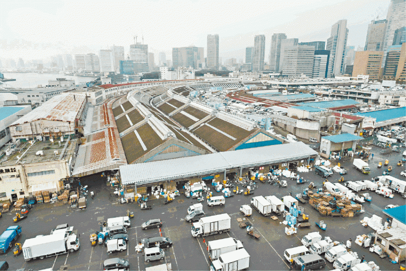 築地市場去年10月關閉。 築地市場去年10月關閉。