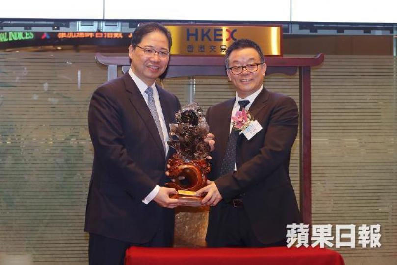 中國力鴻在2016年中上市,圖右為董事長兼行政總裁李向利。 資料圖片 中國力鴻在2016年中上市,圖右為董事長兼行政總裁李向利。 資料圖片