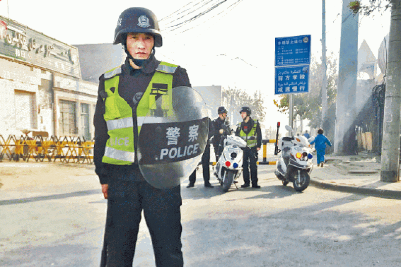 中國加強監控記者在新疆地區採訪。資料圖片 中國加強監控記者在新疆地區採訪。資料圖片
