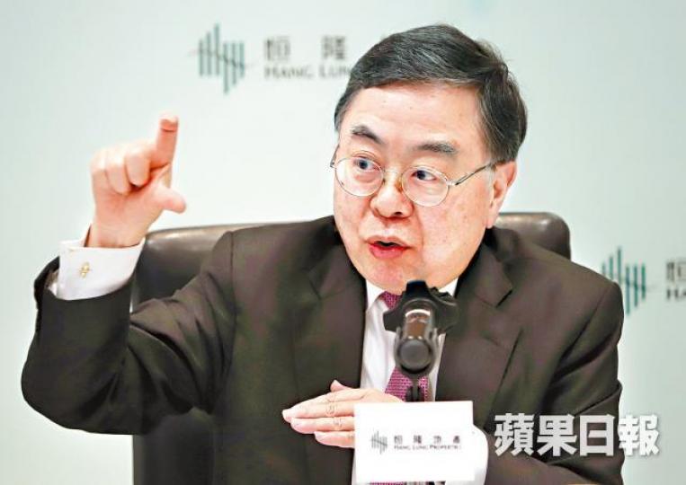 陳啟宗表示,內地奢侈品銷情仍雙位數增長,未受貿戰拖累。譚德潤攝 陳啟宗表示,內地奢侈品銷情仍雙位數增長,未受貿戰拖累。譚德潤攝