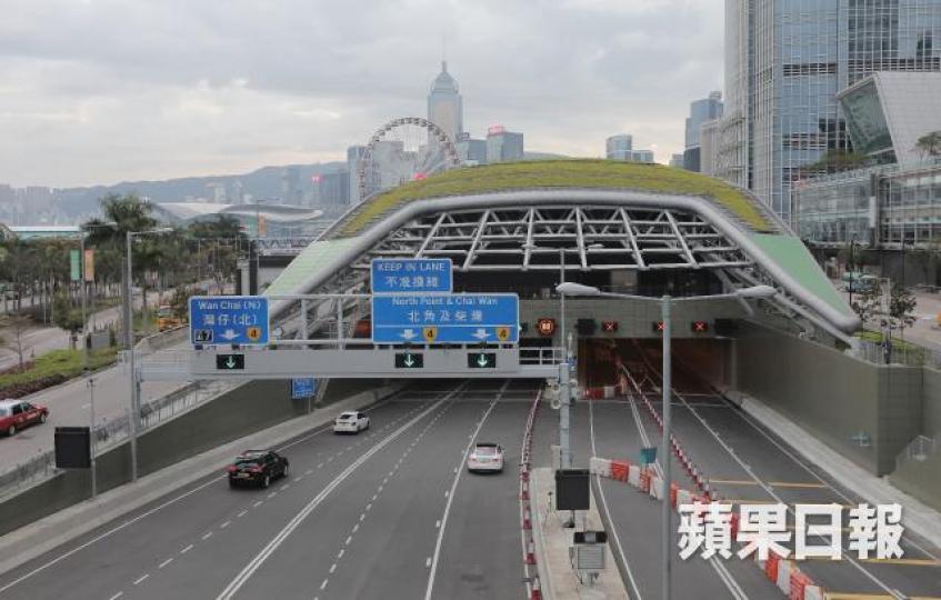 中環灣仔繞道上周開通,初期導致部份地區塞車。
中環灣仔繞道上周開通,初期導致部份地區塞車。