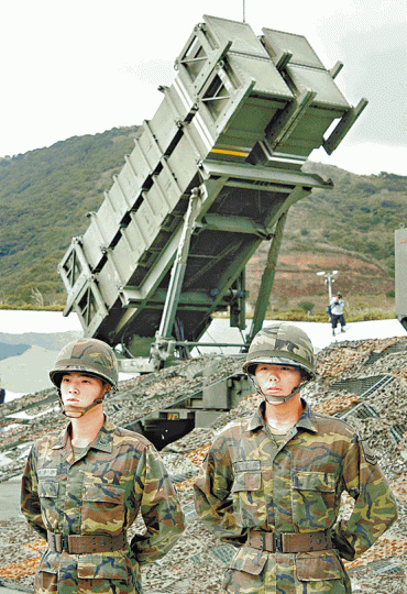 台灣向美採購愛國者導彈防禦系統，以反制解放軍彈道導彈的威脅。資料圖片