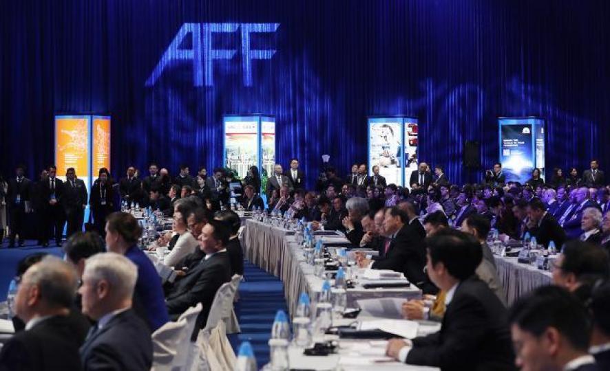 亞洲金融論壇以往參加者以金融人為主,但今年的主題過半圍繞金融科技。 資料圖片 亞洲金融論壇以往參加者以金融人為主,但今年的主題過半圍繞金融科技。 資料圖片