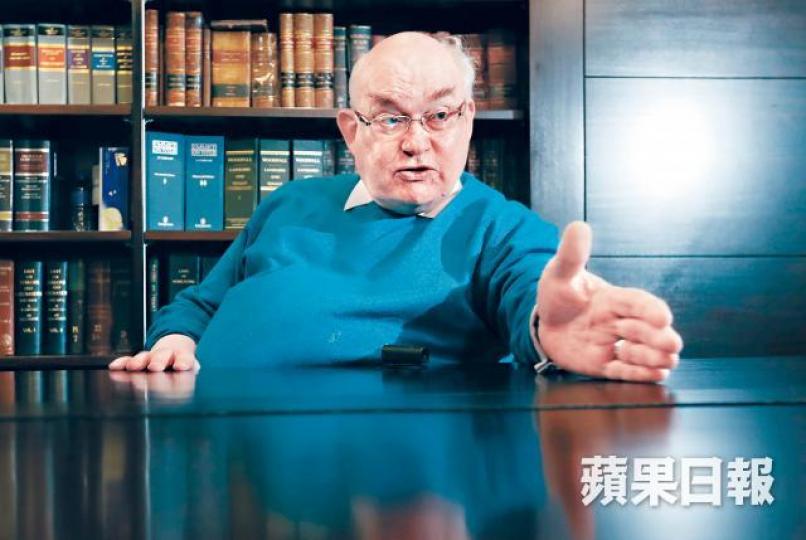 戴啟思指如一國因司法制度缺失而未與他國簽署引渡協議，則就算一次性移交也不該。資料圖片