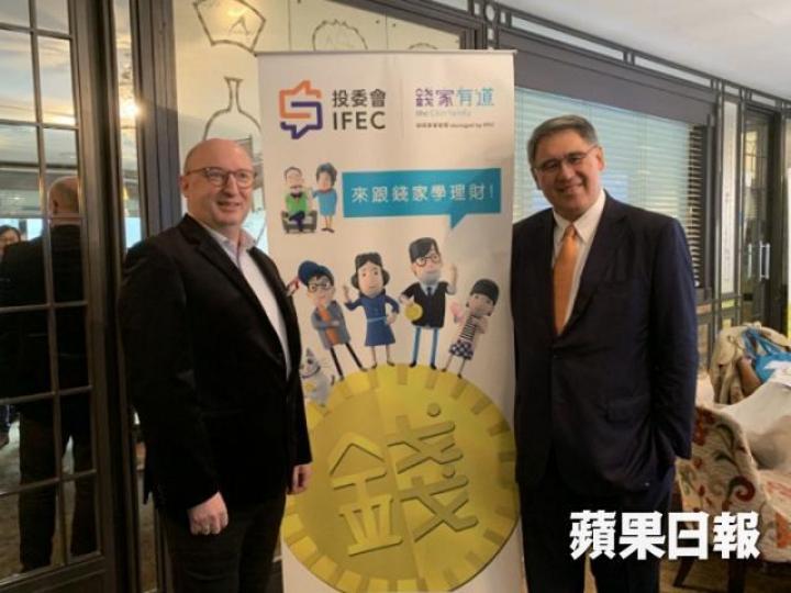 投委會總經理李博衛(左)。 投委會總經理李博衛(左)。