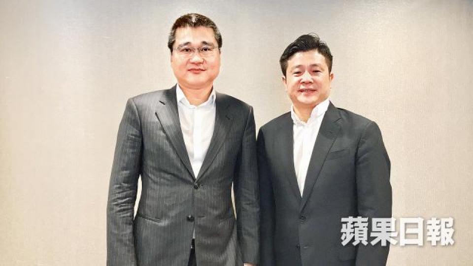 優品360行政總裁許志群（左）及主席林子峰。