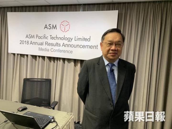 ASM太平洋行政總裁李偉光。 ASM太平洋行政總裁李偉光。