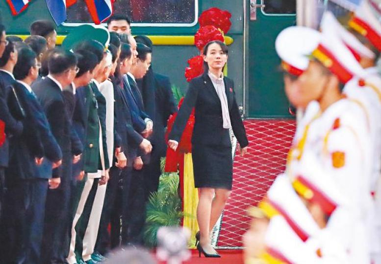 金正恩的妹妹金與正陪同兄長出訪越南。路透社