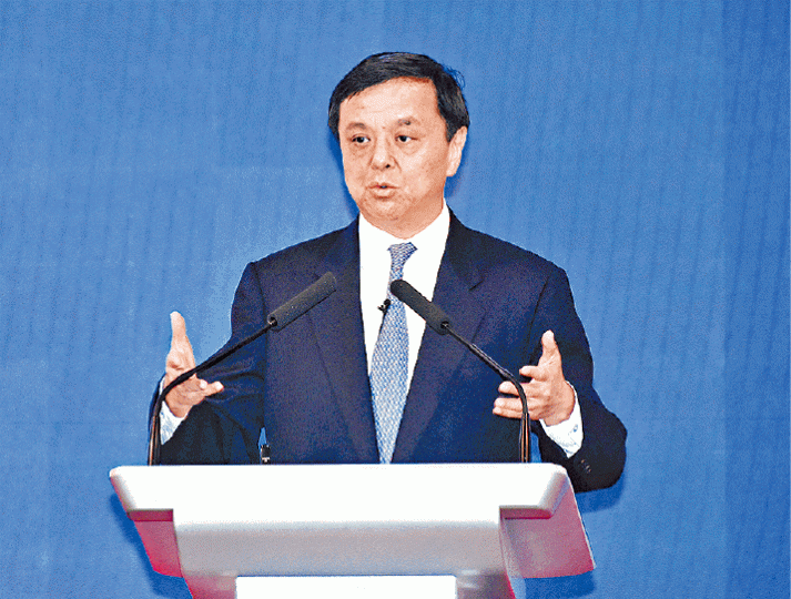 李小加稱,港交所續物色收購目標,包括初創企業。何耀勤攝 李小加稱,港交所續物色收購目標,包括初創企業。何耀勤攝