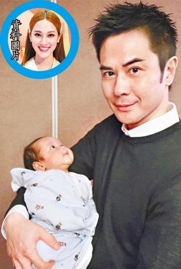 鄭嘉穎和老婆陳凱琳昨日慶祝囝囝滿月。互聯網圖片