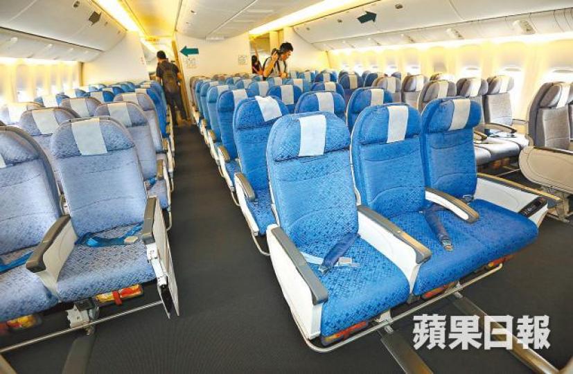 航空業競爭激烈,盧家培常坐經濟艙了解乘客體驗。資料圖片 航空業競爭激烈,盧家培常坐經濟艙了解乘客體驗。資料圖片