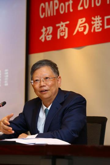招商局港口主席付剛峰。資料圖片 招商局港口主席付剛峰。資料圖片