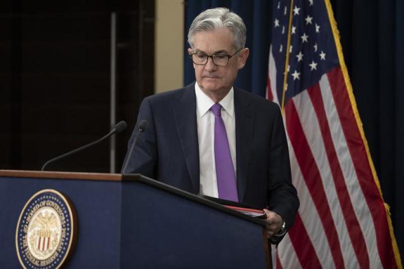 聯儲局主席鮑威爾上任後,頭痕事件一件接一件。 資料圖片 聯儲局主席鮑威爾上任後,頭痕事件一件接一件。 資料圖片