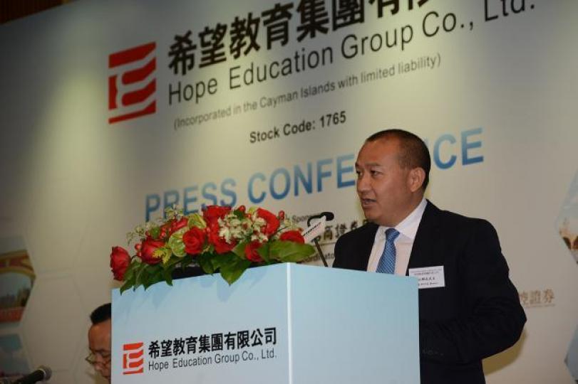 希望教育首席執行官汪輝武。　資料圖片