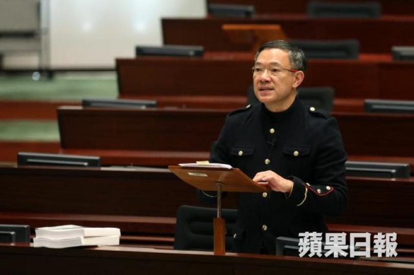 謝偉俊表示,若強行將草案直接交上大會,將令議會淪為橡皮圖章。資料圖片 謝偉俊表示,若強行將草案直接交上大會,將令議會淪為橡皮圖章。資料圖片