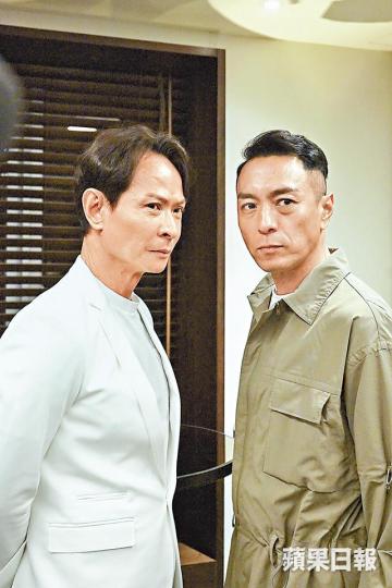 黑仔與吳廷燁(左)在劇中再合作,笑言已是相隔20年的事。 黑仔與吳廷燁(左)在劇中再合作,笑言已是相隔20年的事。