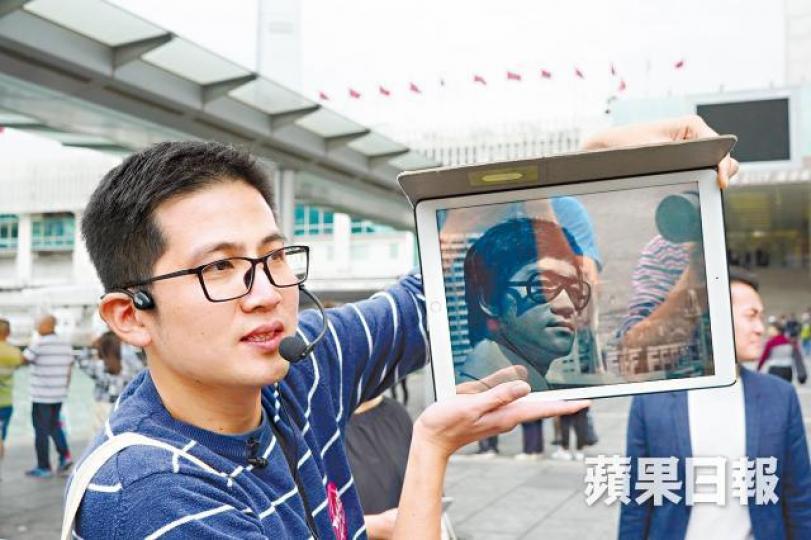 陳智遠表示,海運大廈碼頭是李小龍星途的起點。梁志永攝 陳智遠表示,海運大廈碼頭是李小龍星途的起點。梁志永攝