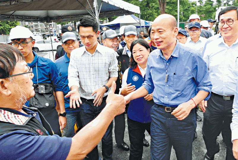 韓國瑜的民調仍高於黨內外對手。台灣蘋果新聞網 韓國瑜的民調仍高於黨內外對手。台灣蘋果新聞網