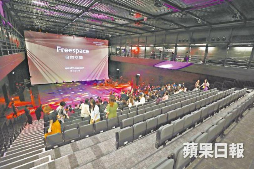 自由空間的「大盒」可容納450座位。黃耀興攝 自由空間的「大盒」可容納450座位。黃耀興攝