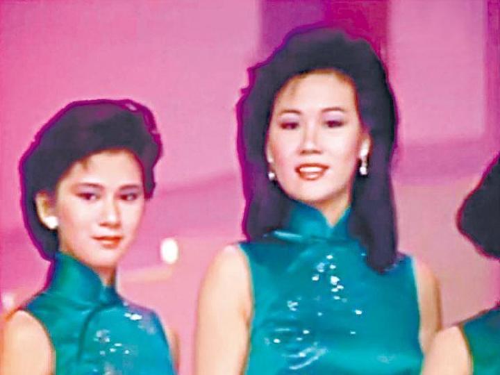 崔嘉寶(左)力撐1986年港姐冠軍李美珊有學識,又夠陽光。電視圖片吳婉芳當年大熱倒灶,只得亞軍。電視圖片 崔嘉寶(左)力撐1986年港姐冠軍李美珊有學識,又夠陽光。電視圖片吳婉芳當年大熱倒灶,只得亞軍。電視圖片