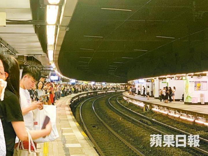 東鐵大埔墟站附近電纜被塌樹壓着,令列車服務受阻。港鐵提供圖片
東鐵大埔墟站附近電纜被塌樹壓着,令列車服務受阻。港鐵提供圖片