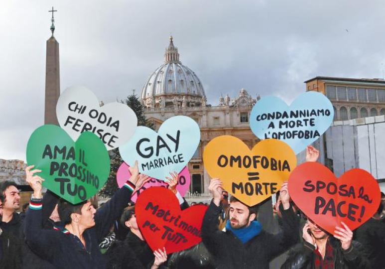 教廷被批助長歧視LGBT情況。資料圖片
