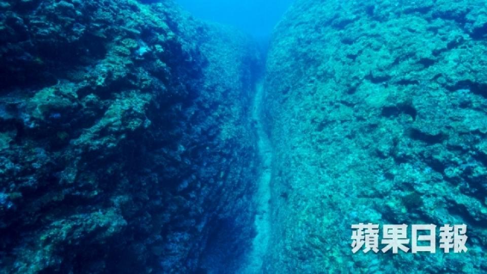 太平洋上遺世小島 水下三十米看懸崖峭壁5