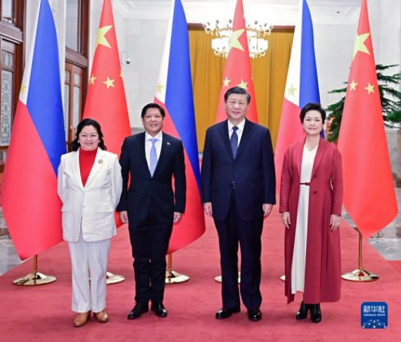 習近平：中菲做互幫互助的好鄰居、相知相近的好親戚...