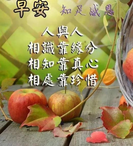 知足感恩
身體好
朋友早！...